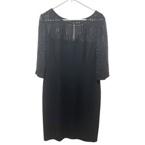 Maggy London Sheath Dress Cocktail‎ Party Semi Formal Black Size 12